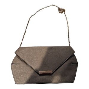 Urban Expressions Gray Chain Shoulder Bag With Snap Closure